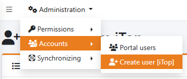Login page