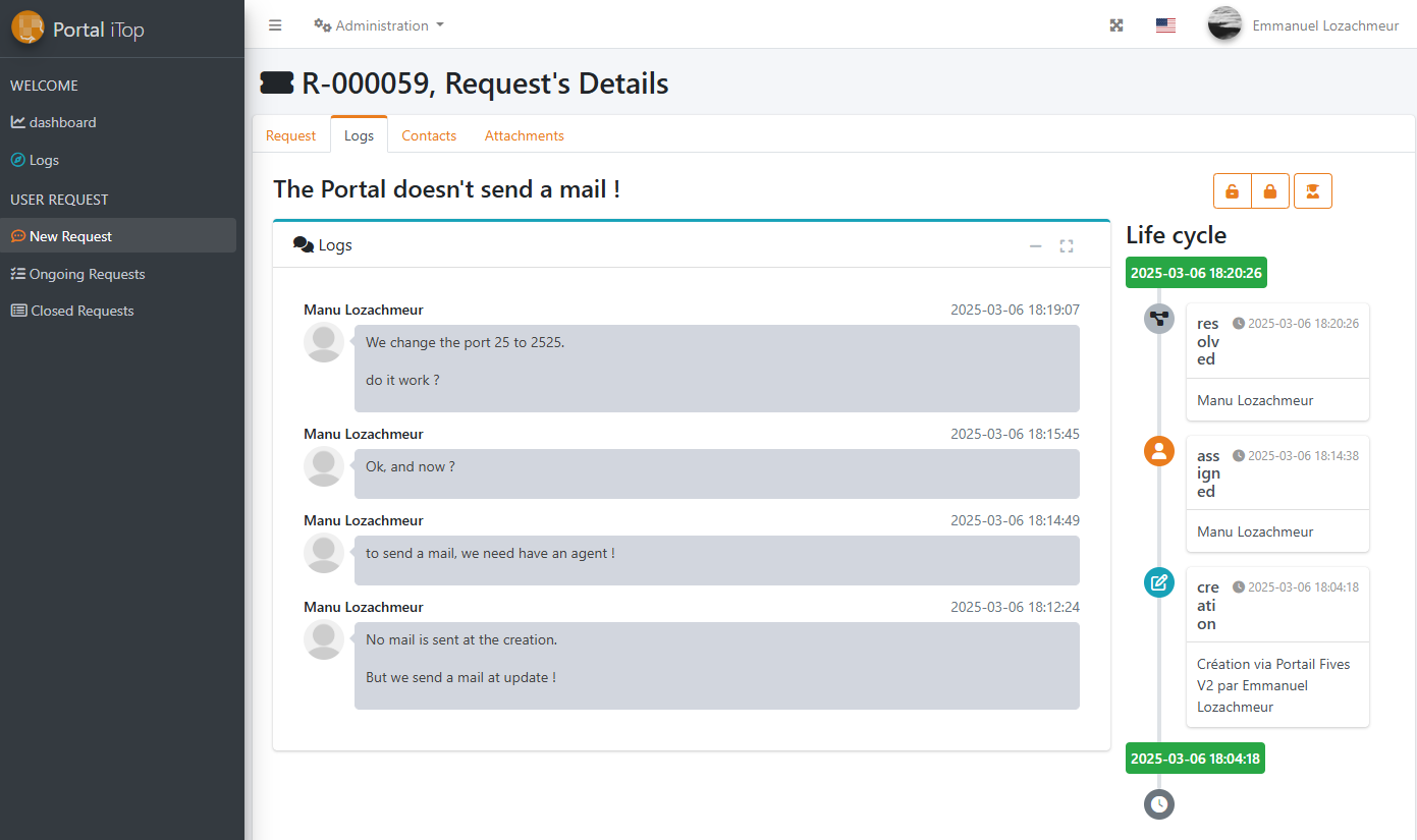 Creating a new ticket